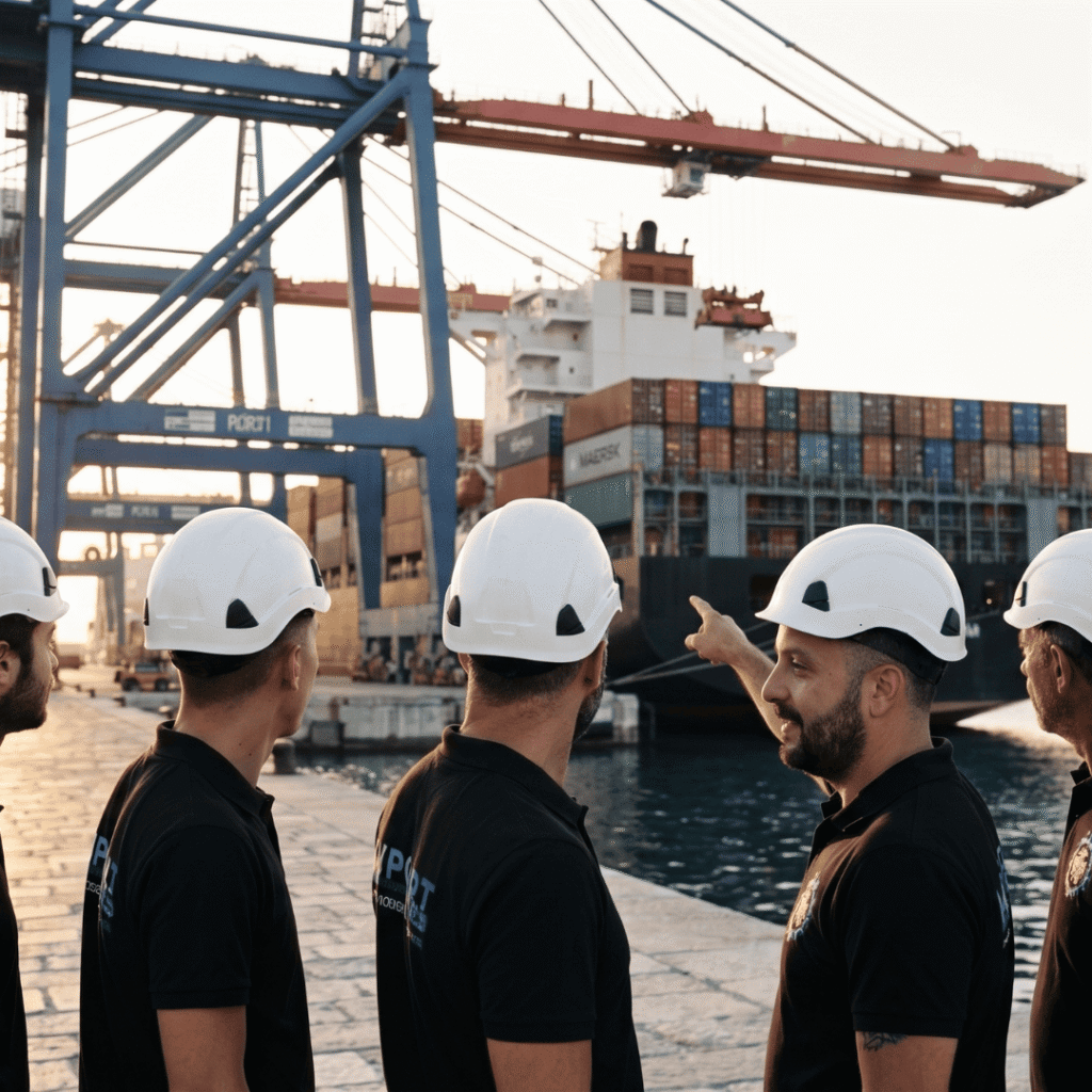 equipe maintenance pompe