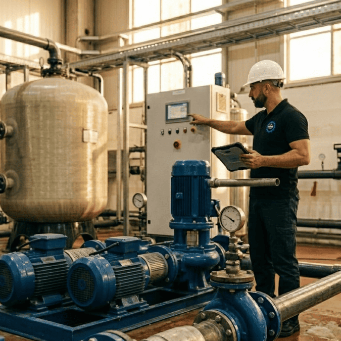 reparation pompe traitement-eau