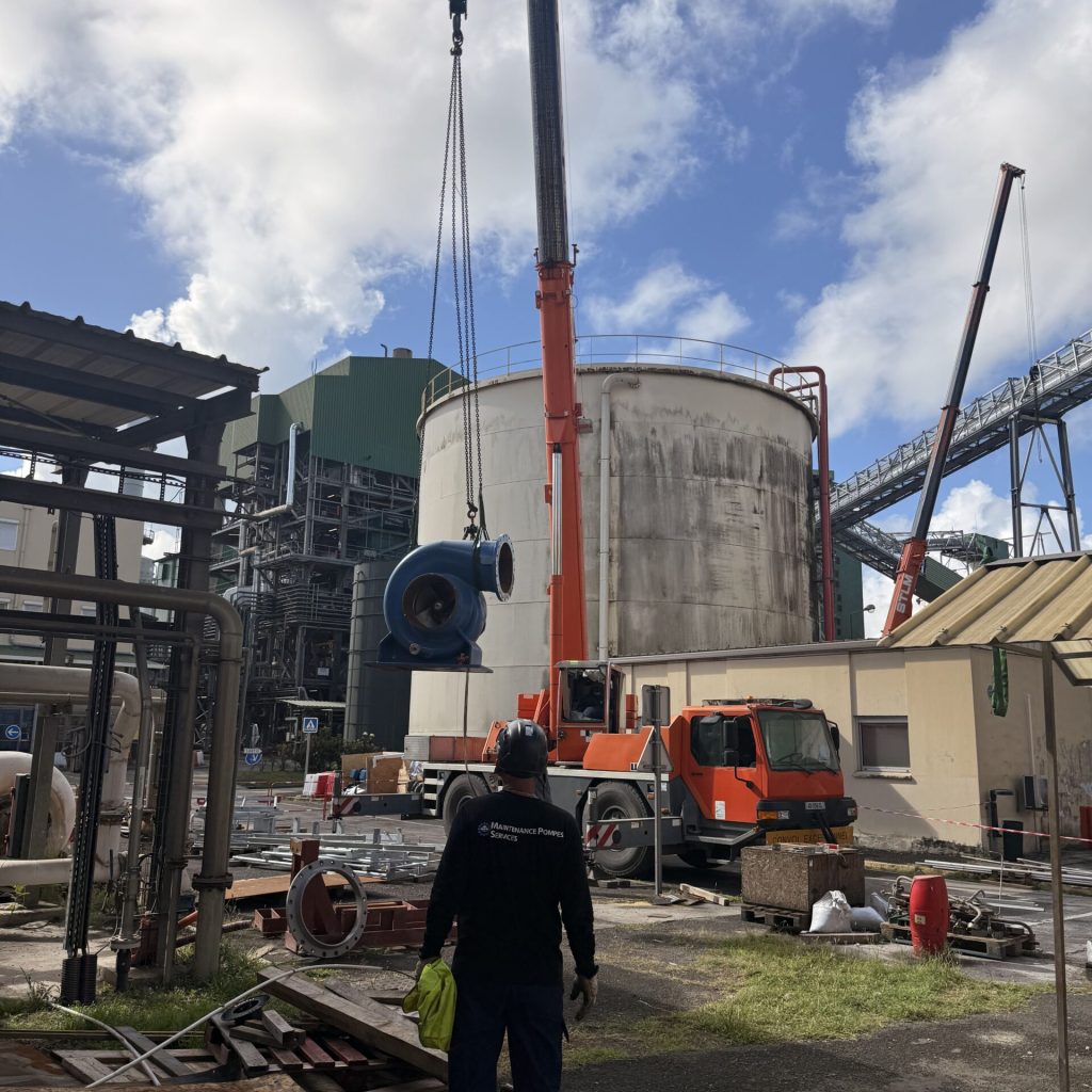levage pompe industrielle